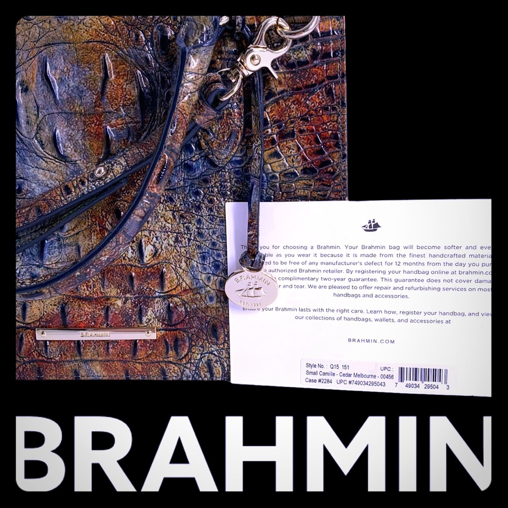 SOLD 10.18.20 BRAHMIN SMALL CAMILLE CEDAR SATCHEL - Picture 16 of 16